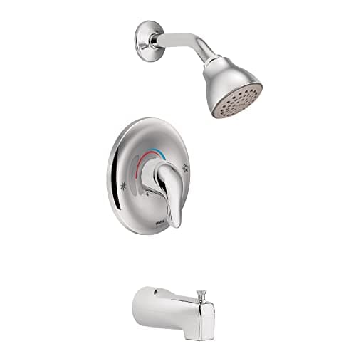 Moen Chateau Chrome Single Handle PosiTemp Pressure Balanced Shower Trim Kit, TL182NH