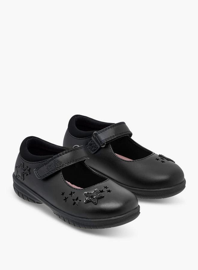 Star Detail Mary Jane School Shoes With Hook And Loop Closure — 29 EU