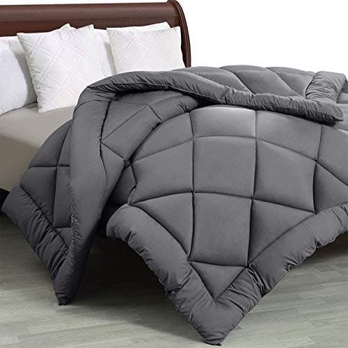 Jaipur Linen Comforter Double Bed 500 GSM Soft Microfibre for Heavy Winter AC BlanketDuvetDoharQuilt for All Weather Breathable for Double BedGrey