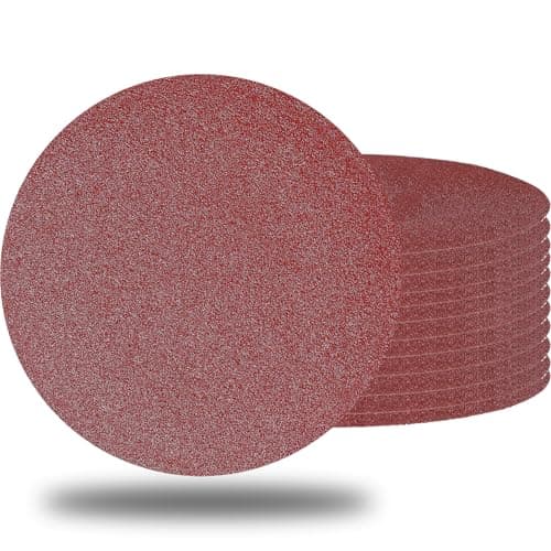 Tonmp 10 PCS 9 Inch 40 Grit Sanding Discs for Hand Radial Sander - 9"" Round Hook & Loop Sandpaper for Hand Sanding Tool, Aluminum Oxide Sander Disc for Hand Drywall Power Sander (40 Grit)