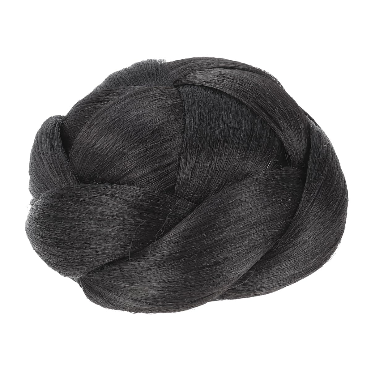 FOMIYES Donut Hair Bun Braided Wigs Bun Hair Pieces for Women Clip on Ponytails for Women Braided Updo Bun for Black Women Faux Hair Bun Braid Hair Bun Hair Chignon Bun Extension Bride Paw