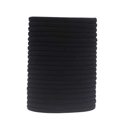 inSowni 50 Pack Super Soft Stretchy DIY Solid Nylon Headbands Baby Hair Bands One Size Fits All (Black)