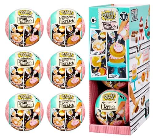 MGA's Miniverse Make It Mini from Scratch Series 1 (6 Pack), Mini Collectibles, Mystery Blind Packaging, DIY, Replica Food, NOT Edible, Collectors, 8+