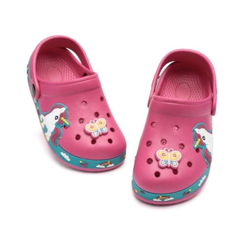Miamooi Toddler Girls Boys Clogs Cute Cartoon Garden Water Clogs Little Kid NonSlip Slides Indoor Outdoor Waterproof Beach Sandals Slipon Beach Pool Shower Slippers Water Shoes