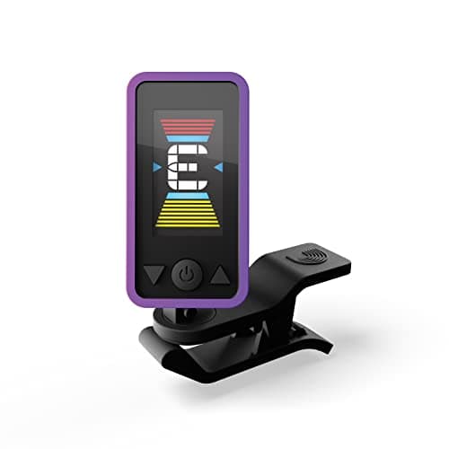 D'Addario Eclipse Headstock Clip On Guitar Tuner, PW-CT-17PR, Purple