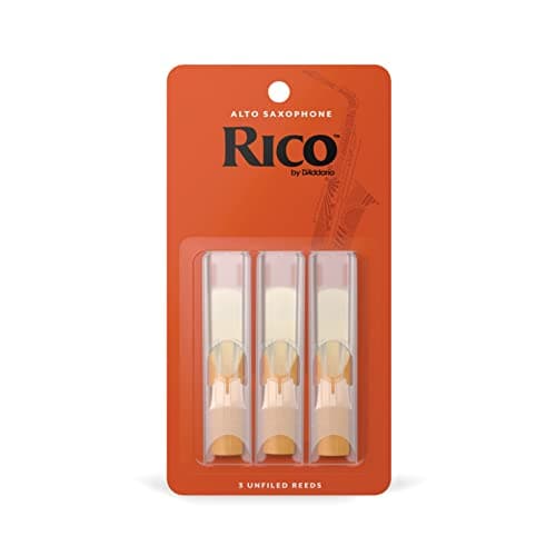 D’Addario Woodwinds, Rico Saxophone Reeds, Alto Sax, RJA0325, Strength 2.5, 3-Pack