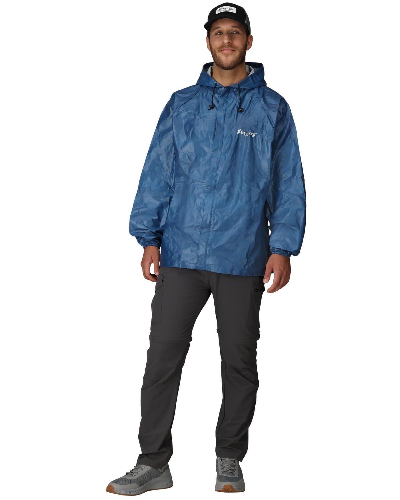 FROGG TOGGS Men's Ultra-lite2 Waterproof Breathable Rain Jacket Blue Medium
