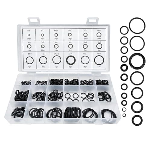225 Pcs O Ring Kit, for Pressure Washer Gun, Automotive, Plumbing, Hydraulic and Pneumatic Devices, Household Appliance Maintenance, Professional Mechanics and DIY Enthusiasts