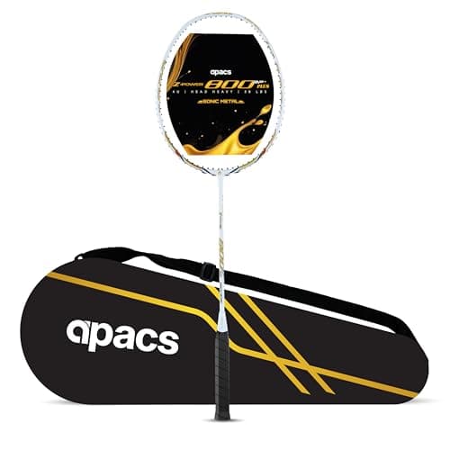 Apacs Z-Power 800 RP+ (38 LBS, Unstrung) Made in Vietnam | 4U Head Heavy | Slim Shaft | Japanese High Modulus Graphite | High Tension Badminton Racket with Free Full Cover