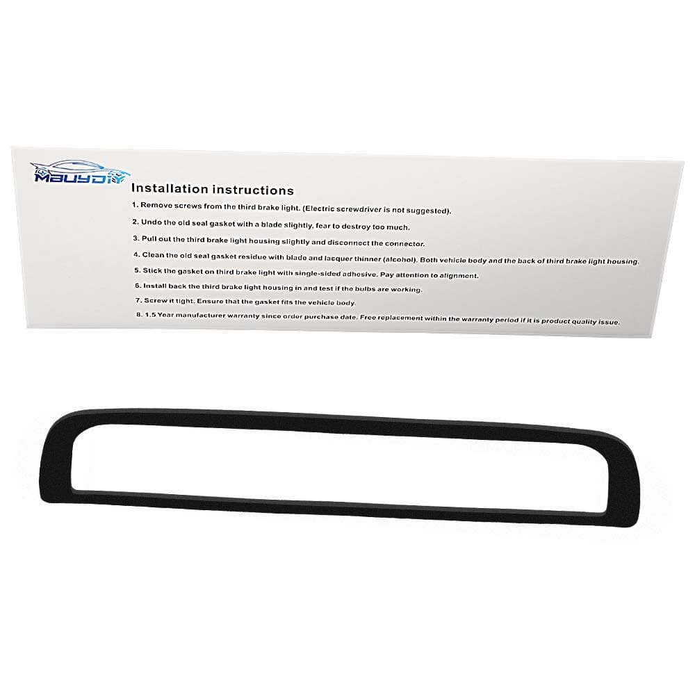 MbuyDIY 3rd Third Brake Light Gasket Seal Compatible with 20142018 Chevy Silverado 1500 GMC Sierra 2500HD 3500HD High Mount Stop Lamp Assembly SingleSided Adhesive