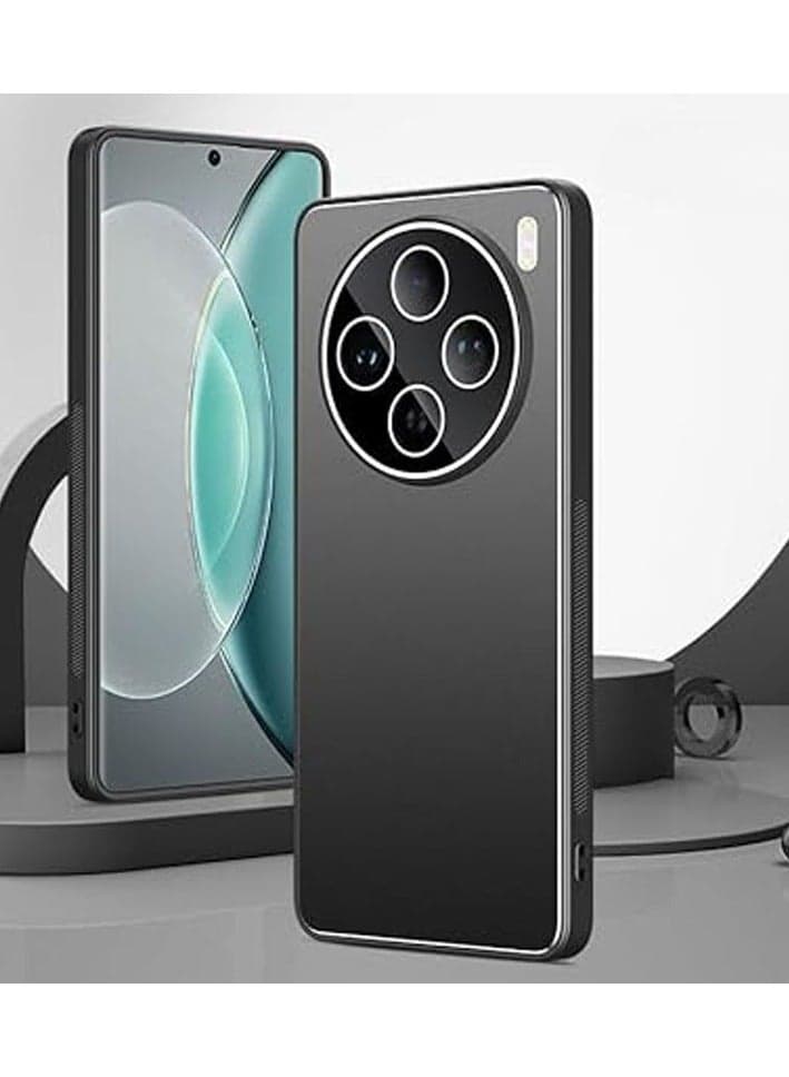 Case for Vivo X200 Pro Mini (2024),Aluminum Alloy Anti-fall Durable Phone Protective Case with Full Wrap-around Lens Protection,Frosted Shockproof Protective Back Cover