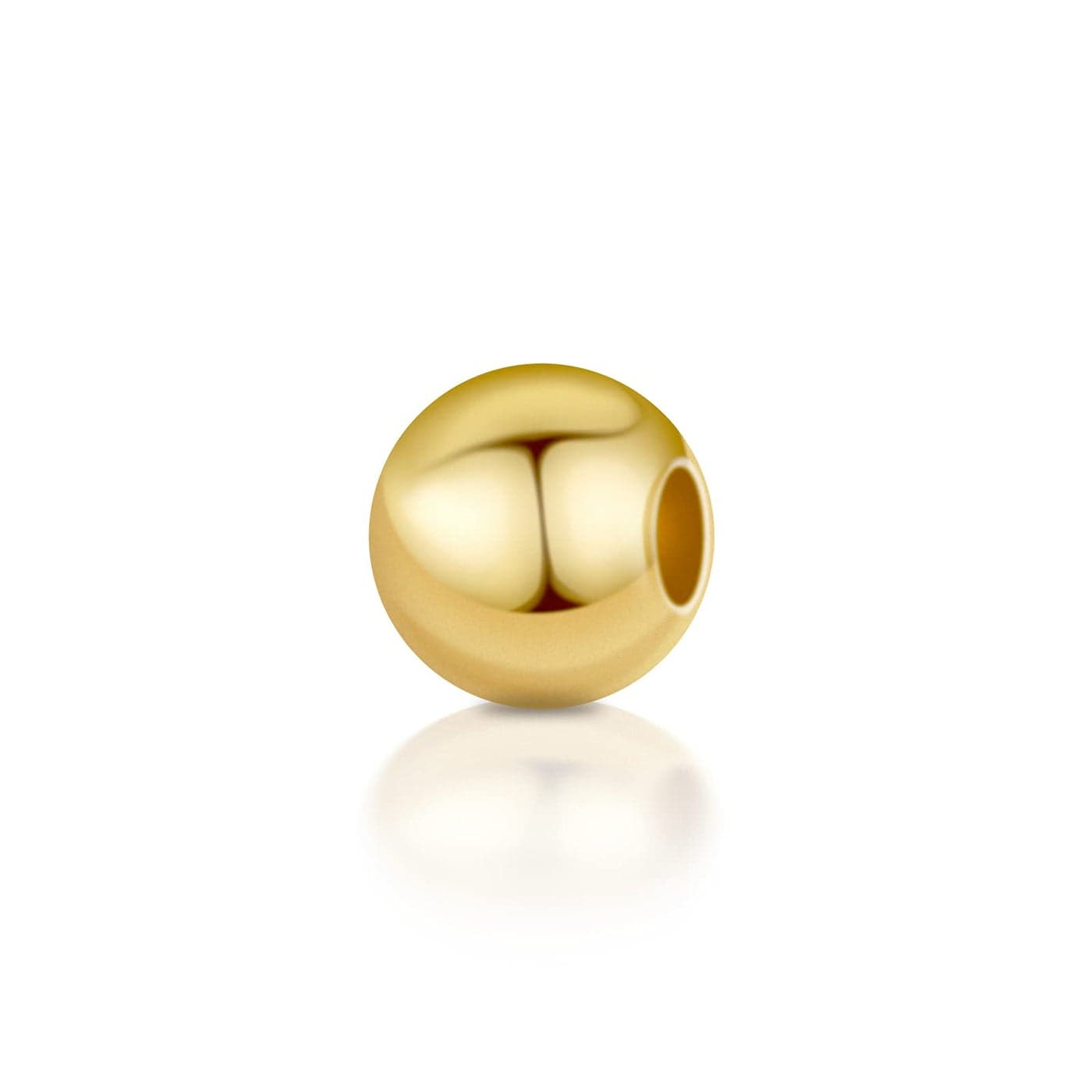 JinCraft 400pcs 14K Gold Plated Smooth Spacer Beads LongLasting Round Seamless Ball Beads for Necklace Bracelet Earring Jewelry Making Tarnish Resistant