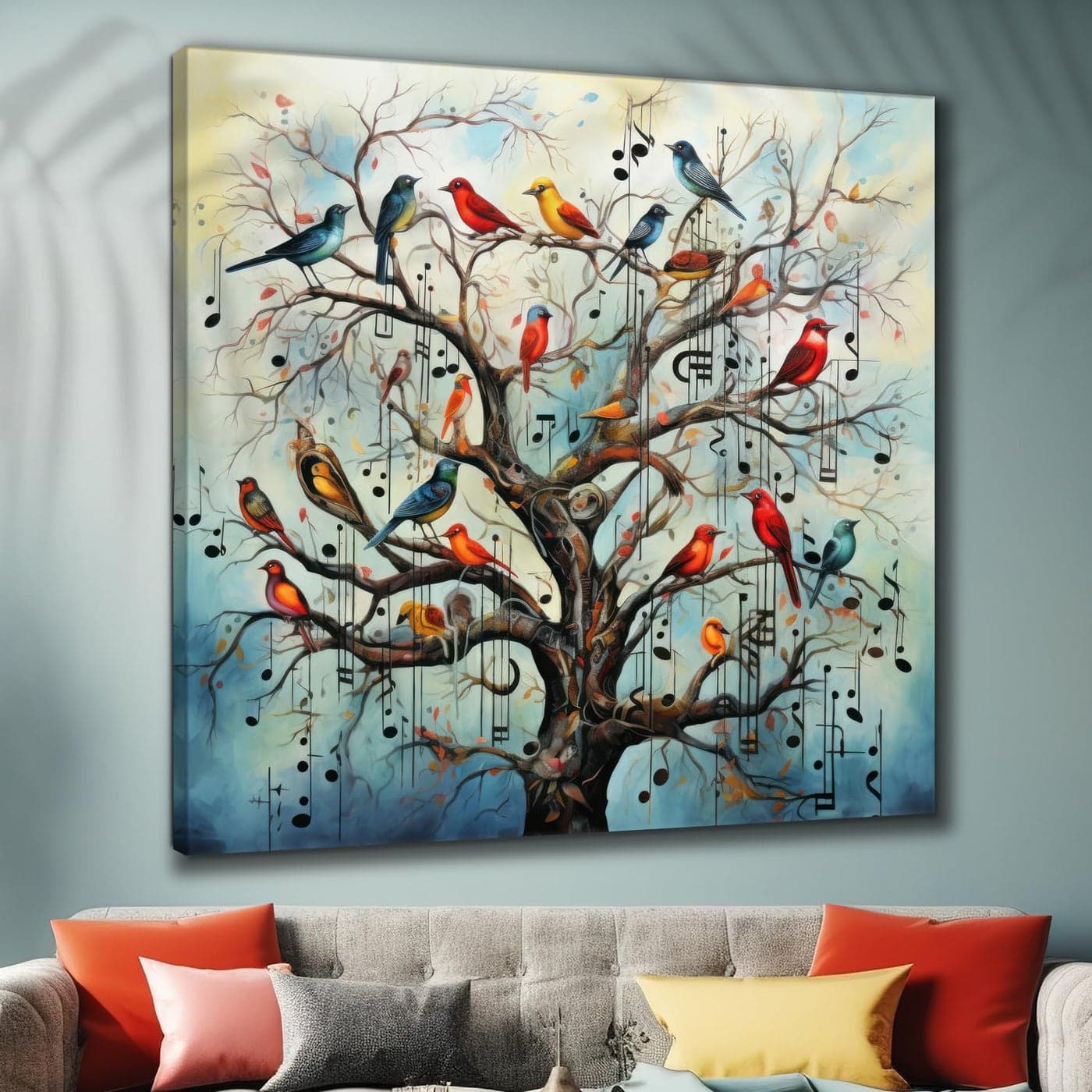 Livinluxe Wood Paintings Modern Art Canvas Home Decor Wall Paintings With Frame Painting For Living Room Wall Decoration Office Color35 24 Inch X 24 Inch