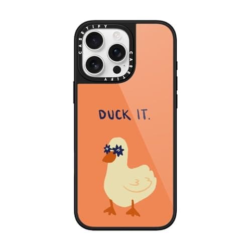 CASETiFY Glaze iPhone 16 Pro Max Case Glossy FinishCompatible with Magsafe 49 ft 1X Military Grade Drop Protection Duck it Black