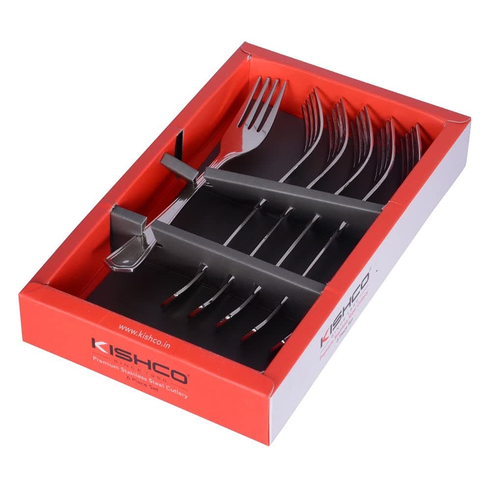Kishco Lighthouse Stainless Steel DessertDinner Fork Pack of 6