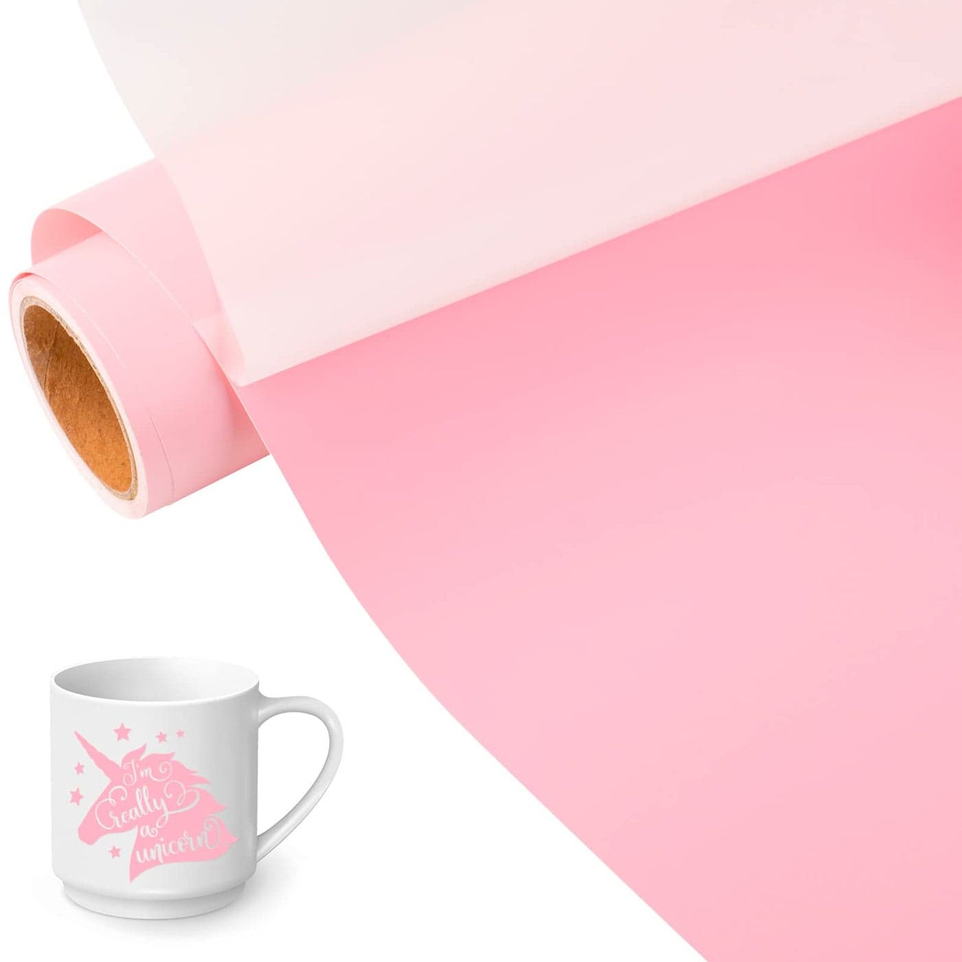 VINYL FROG 001 Craft Vinyl Matte Princess Pink Adhesive Vinyl Roll 12 x10ft Pink Matte Craft Vinyl Roll for Most Kinds of Cutting Machines Car Decal Decor Sticker