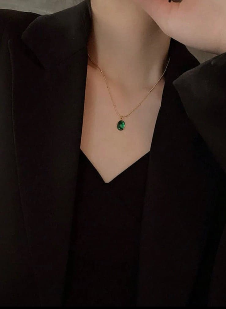 Elegant Stainless Steel18k Gold Plated Necklace For Women