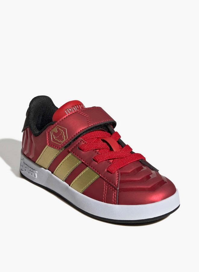 Boys Grand Court Iron Man El Hook & Loop School Sneakers — 29