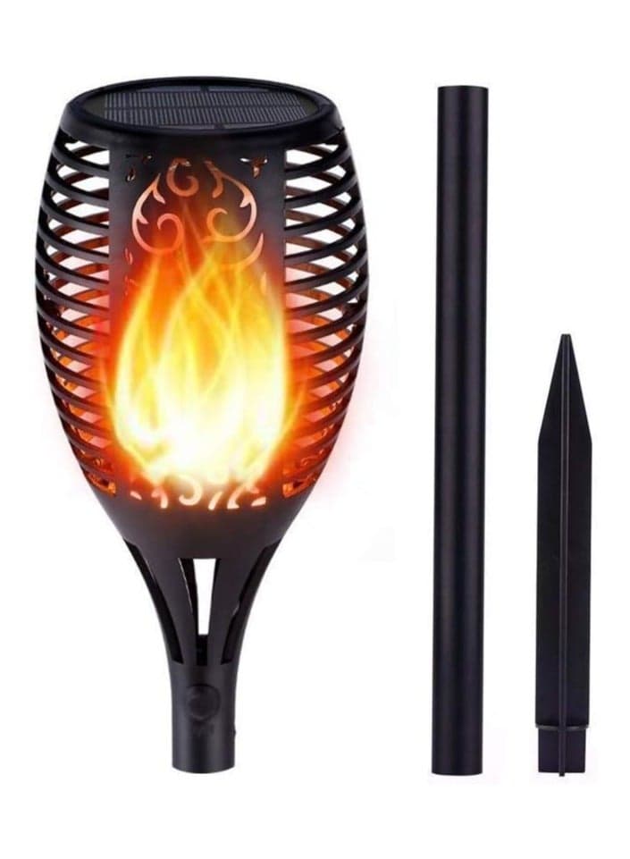 Solar Lights Outdoor, 12LED Solar Torch Lights with Dancing Flickering Flames, Waterproof Landscape Decoration Flame Lights for Garden Pathway Yard-Auto On/Off
