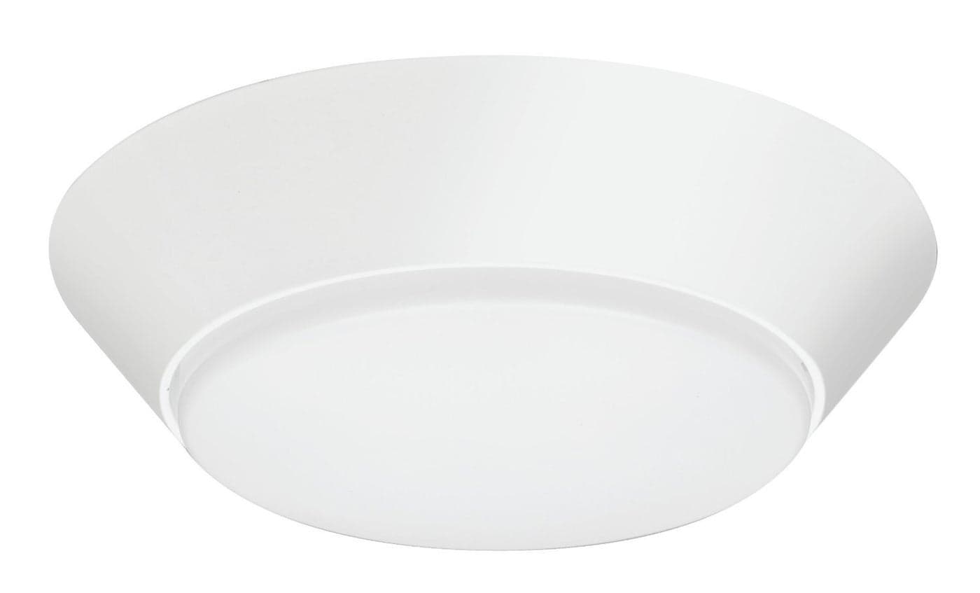 Lithonia Lighting 13 inch Round LED Flush Mount Thin Ceiling Light Mount, White, 3000K, Dimmable, Wet Listed (FMML 13 830 WL)