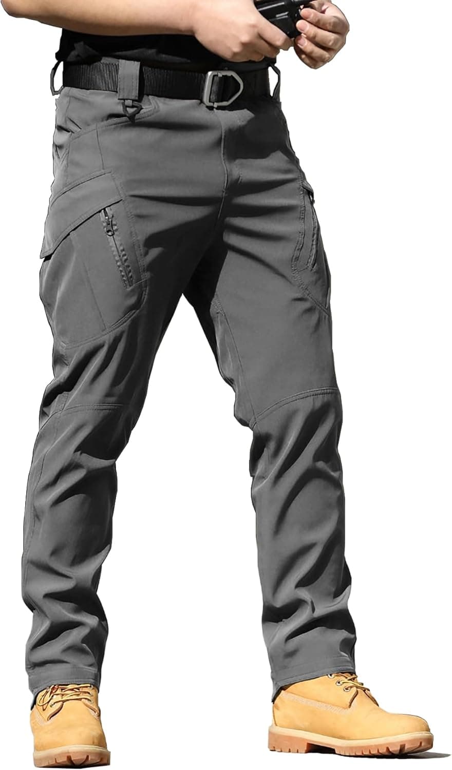 AUTIWITUA Men's Tactical Cargo Pants - Water Resistant Lightweight Hiking Pants with Multi Pockets