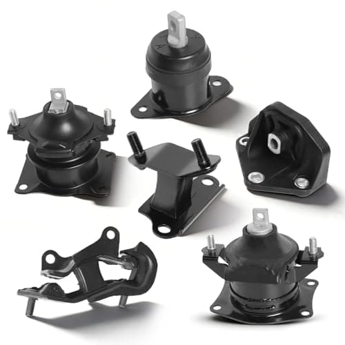 ENA Front Rear Engine Motor and Front Rear Trans Mount Set of 6 Compatible with Honda 2003 2004 2005 2006 2007 Accord 3.0L Auto Transmission Replacement for A4517 A4524 A4525 A4526 A4527 A4544