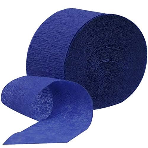 Wanna Party Crepe Streamers Dark Blue - 4pc