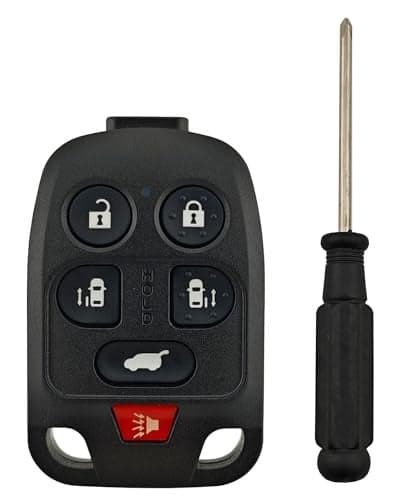 No Cutting Required Replacement Key Fob Cover Case fit for Honda Odyssey 2011 2012 2013 Keyless Entry Key Fob Shell 6 Buttons
