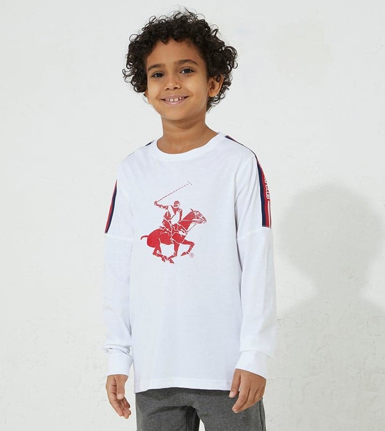 Logo Detailed Rerun Long Sleeves T-Shirt