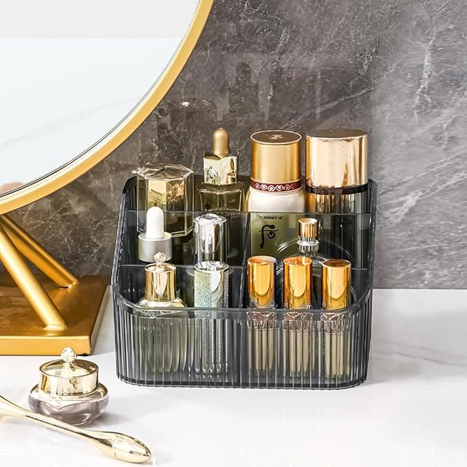 Homeanda Makeup Organiser Storage Compartments Skin Care Cosmetic Organiser Makeup Organiser and StorageGreen