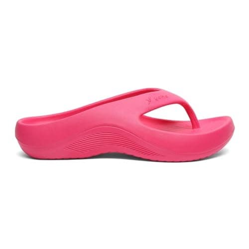YOHO PILO Slippers for Women | Lightweight with Footpharma Footbed | Waterproof, Stylish, Comfortable Chhapal | Soft Orthopedic Flip-Flops, Daily Use Bathroom Slippers | Pink - UK 9