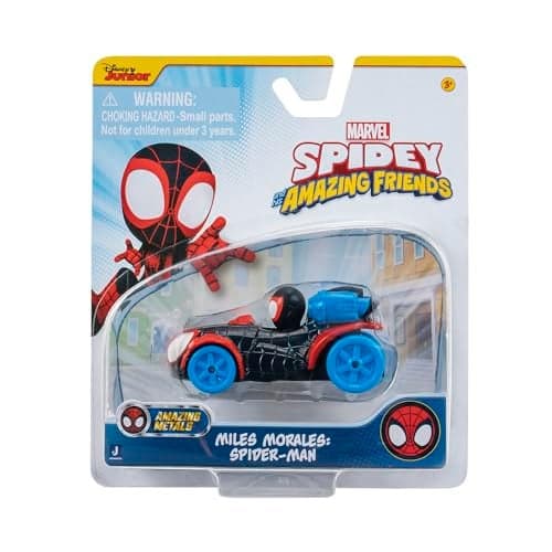Spidey and his Amazing Friends Amazing Metals Race Car 1:64 Scale (Miles Morales: Spider-Man)