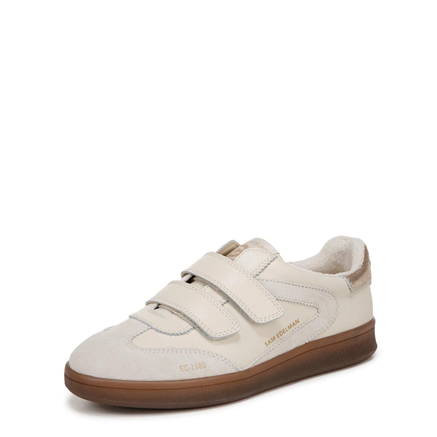 Sam Edelman Womens Talia Sneaker Modern IvoryLily WhiteGold L 75 Medium