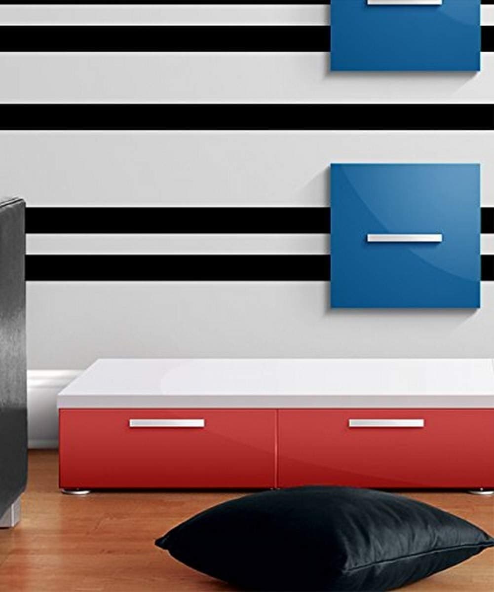 Borders Unlimited Black Simple Stripe