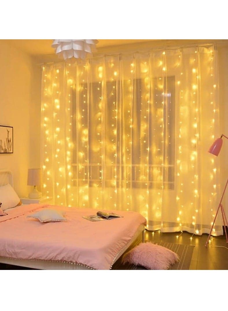 LED String Light Moon Star Curtain Light Hanging Garland for Family Holiday Lighting Wedding 220v