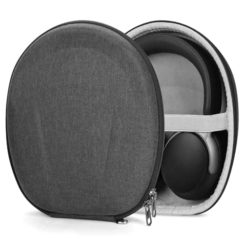 Geekria Shield Headphones Case Compatible with Bose QC Ultra II QC 45352515SE and More Replacement Protective Hard Shell Travel Carrying Bag with Cable Storage Grey