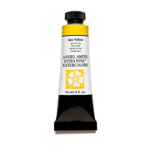 Daniel Smith Extra Fine Watercolor Paint 15ml Tube AZO Yellow 284600215 05 Fl Oz Pack of 1