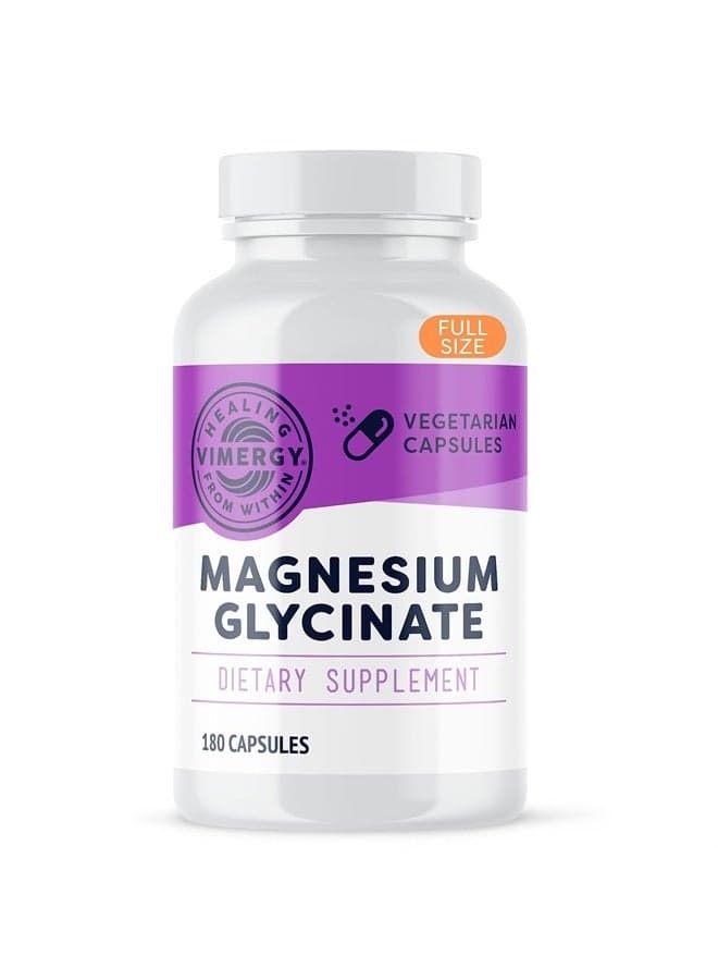 Magnesium Glycinate, 90 Servings – with Turmeric & Ginger - Promotes Relaxation & Sleep – Supports Bone, Muscle & Heart Health - Gluten-Free, Kosher, Vegan & Paleo Friendly, Capsule