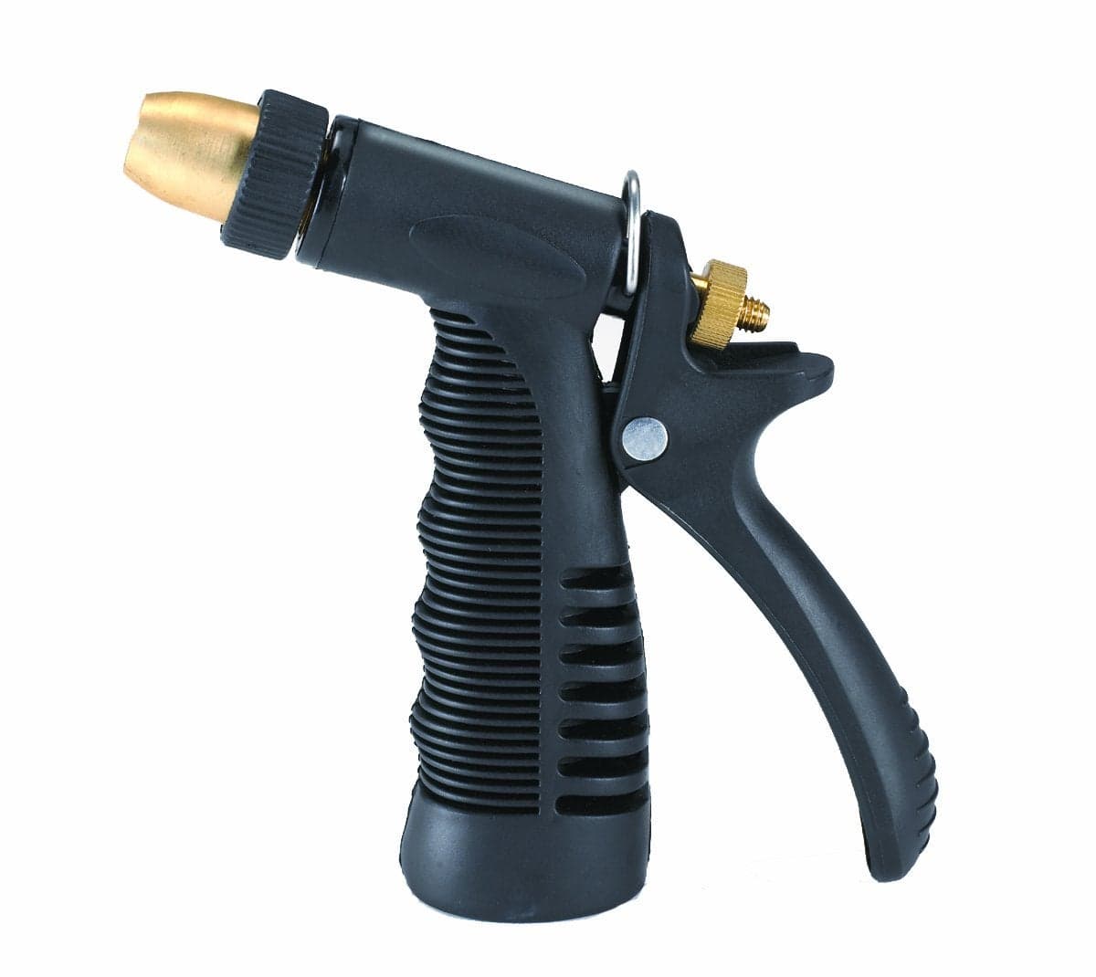 Shurhold 288 Multicolor Chrome 2-Port Metal Hose Nozzle with Compression Inlet and SAE Outlet, Ball Valve, Cleaning