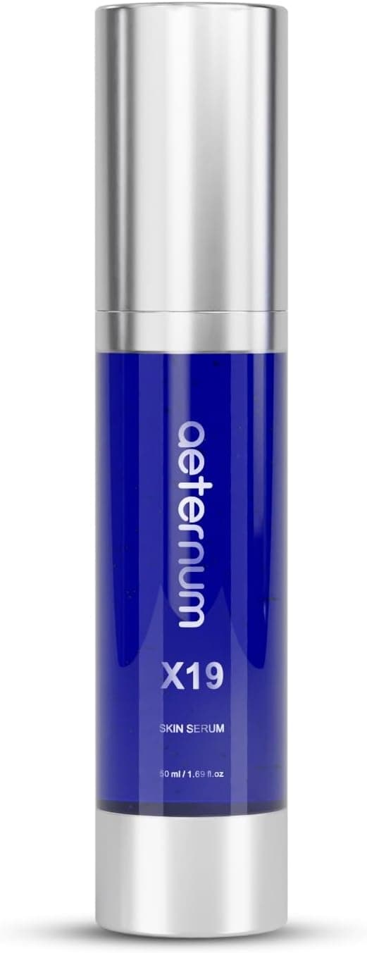 aeternum X19 SkinFace Serum Overnight Hyaluronic Acid Serum with MultiMolecular Hyaluron Copper Tripeptide Niacinamide for Volume Elasticity Skin Repair