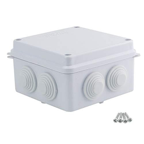 Sunnyglade IP65 ABS Plastic Waterproof Dustproof Junction Box Universal Durable Electrical Project Enclosure (3.9"x3.9"x2.8")