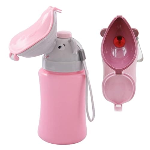 GoToSeeU Kids Portable Travel Urinal 500ml for Toddler Boys Girls Pee Training Emergency Toilet Potty for Car Trip Outdoor Camping on the Road Park Beach Travel Essentials
