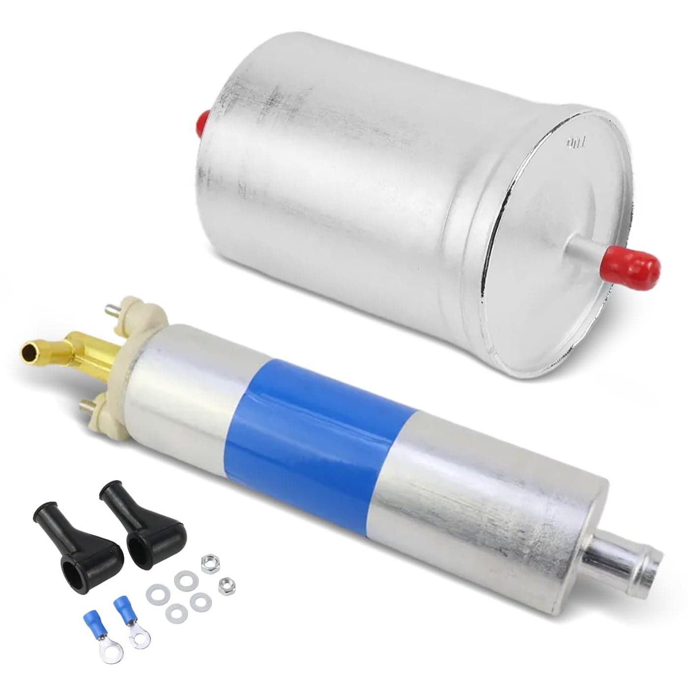 Fuel Pump Set with Fuel Filter For Mercedes A124 C124 W124 W202 S202 C208 A208 W124 W210 W211 S124 S210 W463 W140 W220 V220 C140 R129 R170 Replacement 0004707894 0024772801