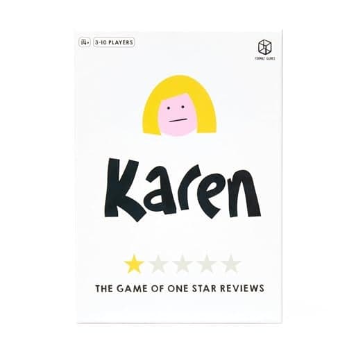 Karen Party Game by Format Games Hilarious Fake Complaints vs Real OneStar Reviews Fun Bluffing for Game Night Ages 14 310 Players 4590 Minute Playtime