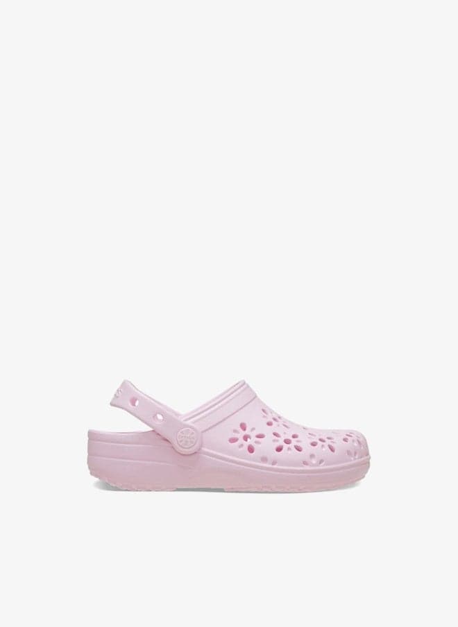 Toddlers' Classic Floral Cut Out Clog