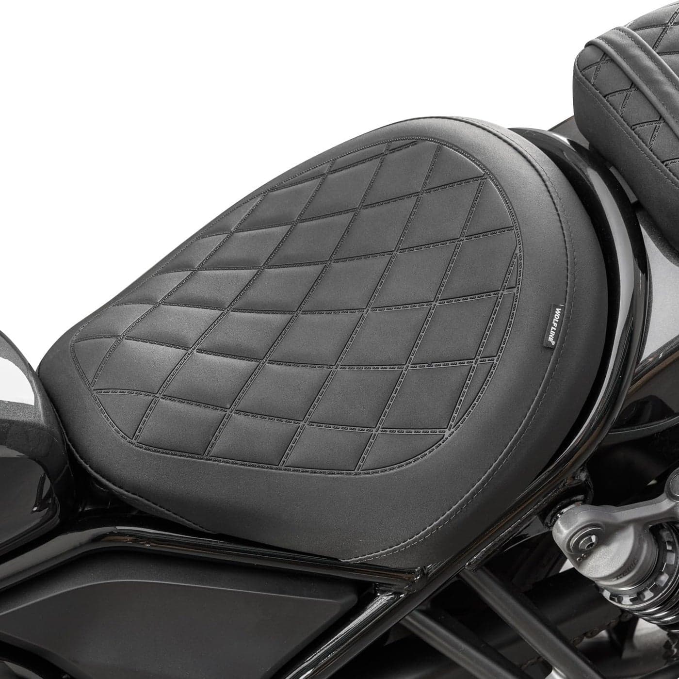 Motorcycle Leather Rider Solo Seat Saddle Cushion Pad Compatible with Rebel CMX CM 1100 CMX1100 CM1100 2021 2022 2023 2024 2025 Front Driver Pressure Relief Soft Pillion Black