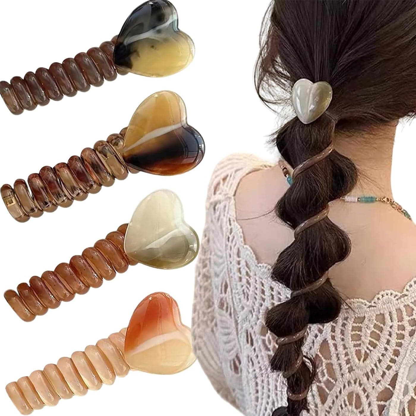 Telephone Wire Colorful Hair Bands Ponytail Braids Fixed Hair Rope for Women Girl Accessory No Crease Elastic Coils Multi Color Hair Scrunchies Supplies Metallic