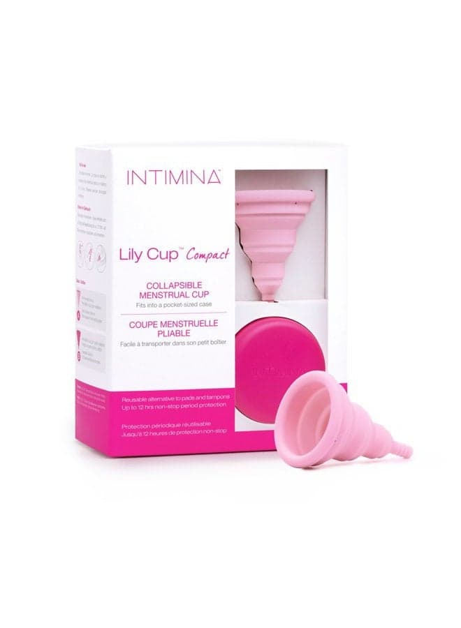 Intimina Lily Cup Compact Size A - Collapsible Period Cup with Flat-fold Compact Design, Reusable for Go-Anywhere Period Protection
