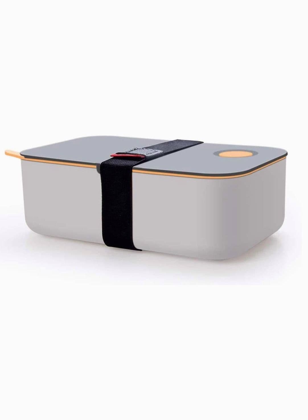 Bento Boxes, Lunch Box 1000ML with 2 Compartments Hermetic Food Leakproof Microwave & Dishwasher Safe for Kids Adults Work School CE, FDA, RoHS Certified (Orange)