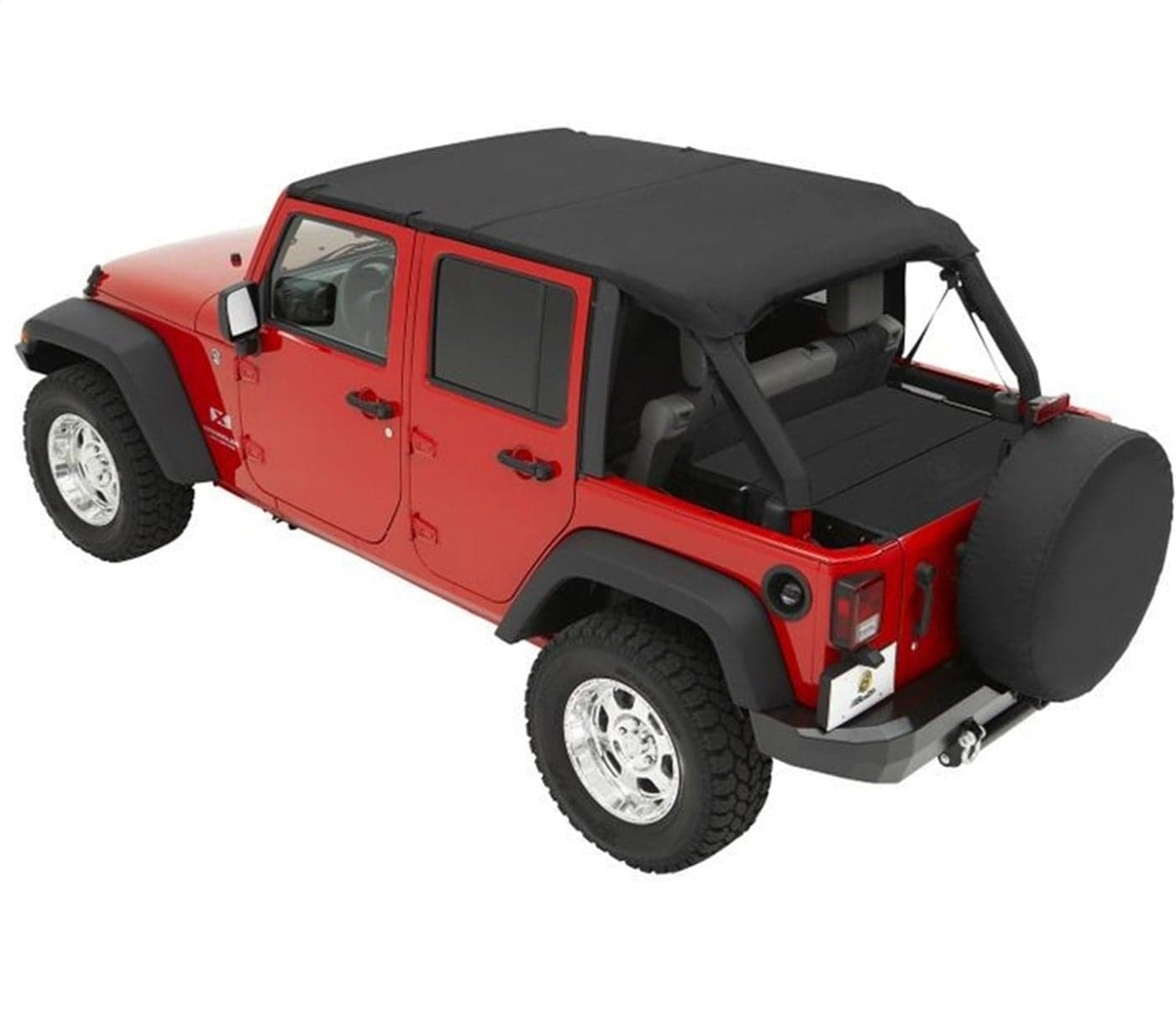 Bestop 5258135 Black Diamond SafariStyle Top for 20072009 Wrangler Unlimited
